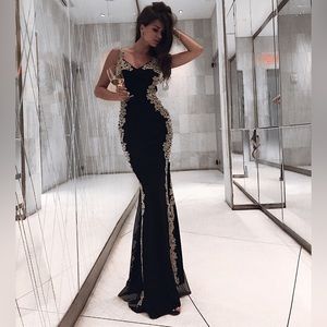 Betsy & Adam Black Sequin Bodycon Maxi Dress